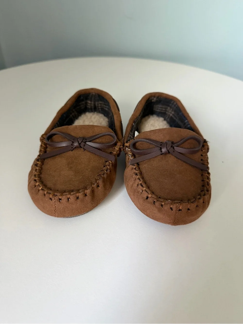 Cat & Jack Lionel Chestnut Brown Moccasin toddler boy size 6